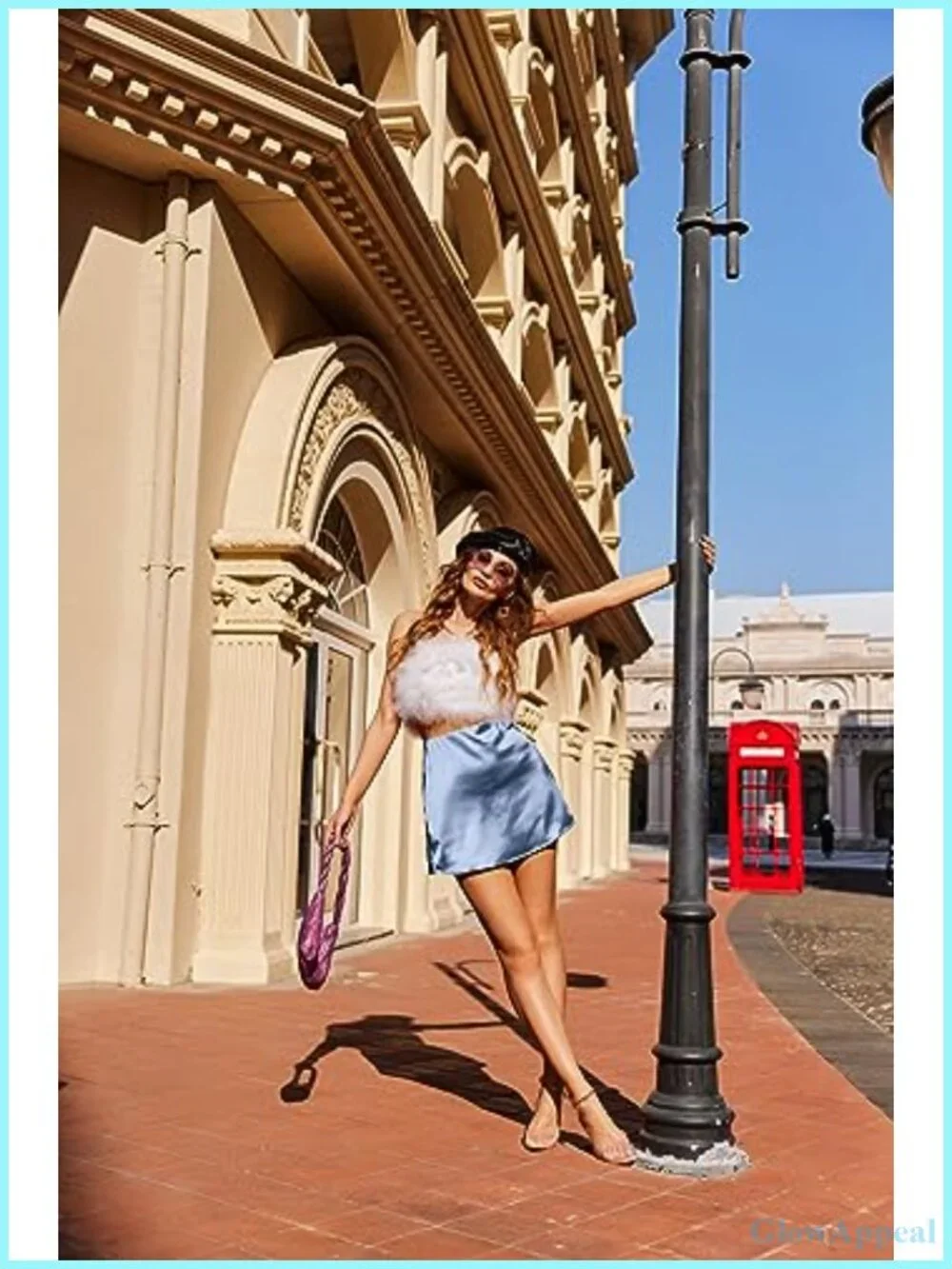 Satin A-Line Mini Skirt High Waist Zip Party Club Elastic Skirts